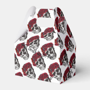 WeddingFavour Box Skull Art tot de dood ons deelne Bedankdoosjes