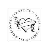 weddingplanner HART ROND RETOURADRES Rubberstempel (Afrduk)