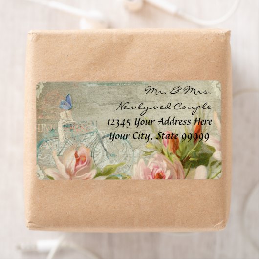 Weddings Hipster Rozen Rustige houten kleding Etiket (Insitu)