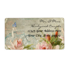 Weddings Hipster Rozen Rustige houten kleding Etiket