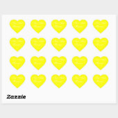 Weddings Invite Yellow Hart Sticker (Vel)
