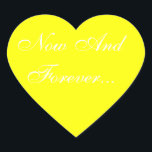 Weddings Invite Yellow Hart Sticker<br><div class="desc">Kleur Matching Yellow Stijlvolle Bruiloft Geel En Wit Uitnodigingsenvelop Stickers - Consultants van de huwelijksindustrie proberen over het algemeen uit te vinden: waar kan ik bruiloft zegels stickers krijgen? Deze prachtige en geïndividualiseerde stijlvolle uitnodigen Stickers voor bruiloft geel en wit werken perfect uit voor dank u bruiloft briefkaarten en andere...</div>