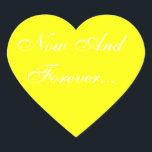 Weddings Invite Yellow Hart Sticker<br><div class="desc">Kleur Matching Yellow Stijlvolle Bruiloft Geel En Wit Uitnodigingsenvelop Stickers - Consultants van de huwelijksindustrie proberen over het algemeen uit te vinden: waar kan ik bruiloft zegels stickers krijgen? Deze prachtige en geïndividualiseerde stijlvolle uitnodigen Stickers voor bruiloft geel en wit werken perfect uit voor dank u bruiloft briefkaarten en andere...</div>