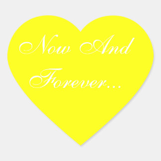 Weddings Invite Yellow Hart Sticker