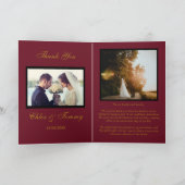 Weddings Red Gepersonaliseerd Bedankt kaarten (Binnen)