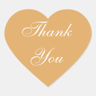 Weddings Uitnodiging Aarde Geel Hart Sticker