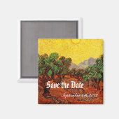 Weddings, Vincent van Gogh Olive Trees Magneet (Voorkant / Achterkant)