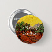 Weddings, Vincent van Gogh Olive Trees Ronde Button 5,7 Cm (Voorkant /achterkant)