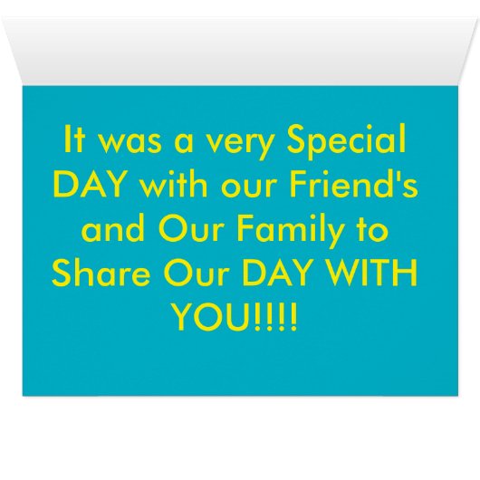 WEDDINGSKAART WEDDING Day Guest Book Closeup (Binenzijde Horizontaal (Onderkant))