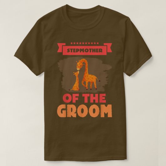WeddingStepmoeder van de Groom Sarcastic Funny T-shirt (Design voorkant)
