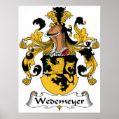 Wedemeyer Family Crest Poster (Voorkant)