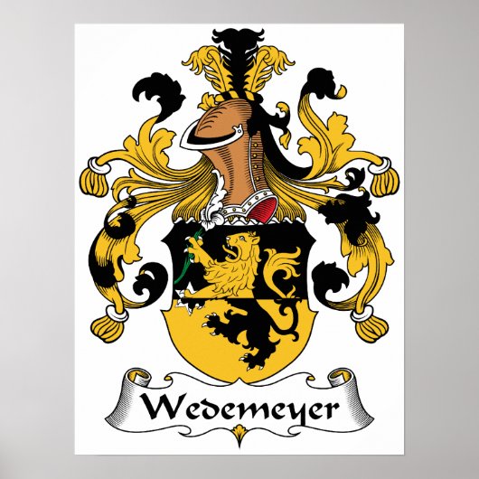 Wedemeyer Family Crest Poster (Voorkant)