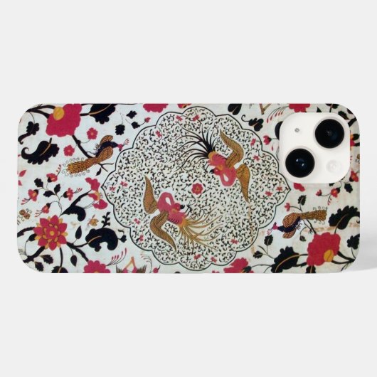 WEDEN/ELEGANT RODE ZWARTE WIT-STROMEN EN VOGELS Case-Mate iPhone CASE (Achterkant (horizontaal))