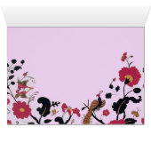 WEDEN, ELEGANT RODE ZWARTE WIT-STROMEN, VOGELS (Binenzijde Horizontaal (Onderkant))