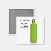 Wederbruikbare waterfleskoelkast Magnet (Voorkant / Achterkant)