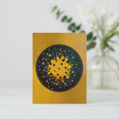 Wedergeboorte – Abstracte Cirkel Van Opkomst Briefkaart (Staand voorkant)