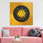 Wedergeboorte – Abstracte cirkel van opkomst Canvas Afdruk (Insitu (Woonkamer))