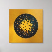 Wedergeboorte – Abstracte cirkel van opkomst Canvas Afdruk (Voorkant)