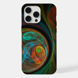Wedergeboorte Blauwe Abstracte Kunst iPhone 15 Pro Max Case