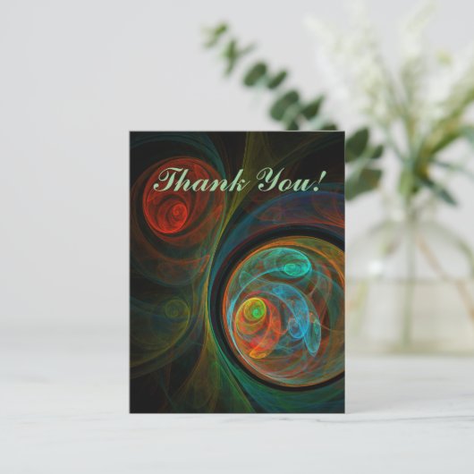 wedergeboorte dank u Briefkaart (Staand voorkant)