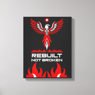 Wedergeboorte en Kracht Phoenix Canvas Afdruk