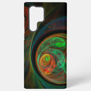 Wedergeboorte groene abstracte kunst samsung galaxy hoesje