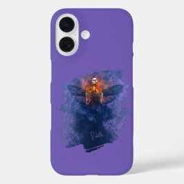 Wedergeboorte. Skelet met opstijgende vleugels iPhone 16 Hoesje
