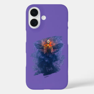 Wedergeboorte. Skelet met opstijgende vleugels iPhone 16 Hoesje