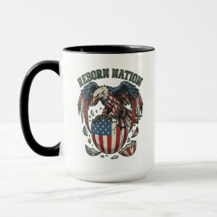 Wedergeboren Natie Amerikaanse Adelaar Amerikaanse Mok