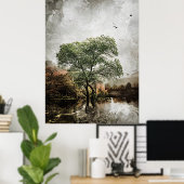 Wedergekaatste stilte poster (Thuiskantoor)