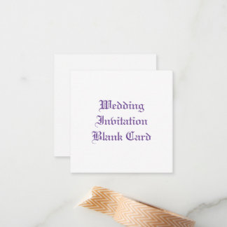 WEDERINVITATIE BLANK FLAT NOTE KAART NOTITIEKAARTJE