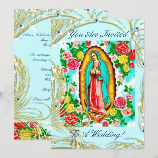 WEDERINVITATIE - VIRGIN VAN GUADALUPE KAART (Voorkant / Achterkant)