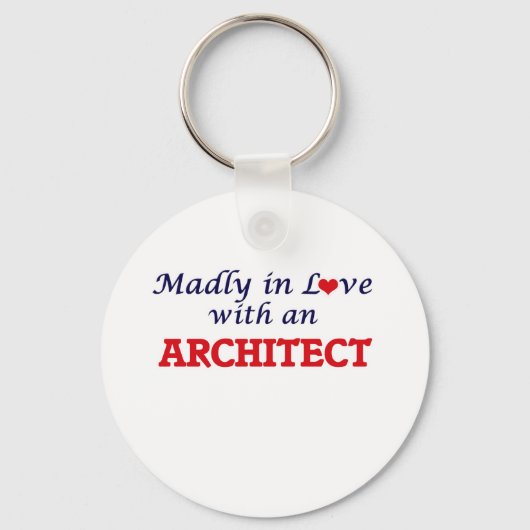 Wederlijk verliefd op een architect sleutelhanger (Voorkant)