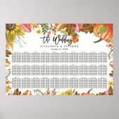 Wedernajaar van de herfst van de bruiloft poster (Voorkant)