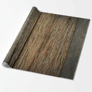 Wederooide Rustic Barn Wood Boards Cadeaupapier