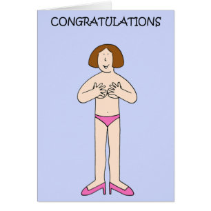 Wederopbouw gefeliciteerd Cartoon Lady