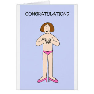 Wederopbouw gefeliciteerd Cartoon Lady