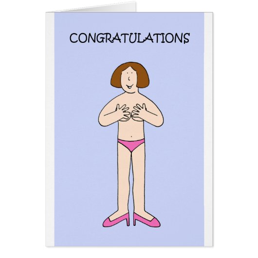 Wederopbouw gefeliciteerd Cartoon Lady (Voorkant)