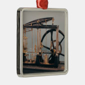Wederopbouw van de stoommotor van James Watt Metalen Ornament (Rechts)