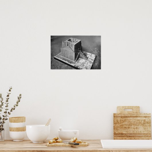 Wederopbouw van de toren van Babel Poster (Keuken)