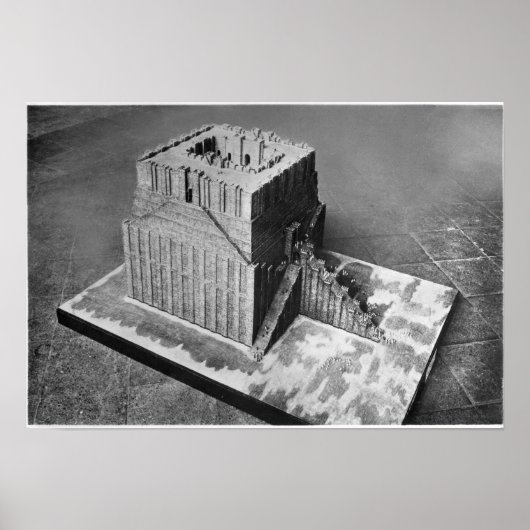 Wederopbouw van de toren van Babel Poster (Voorkant)