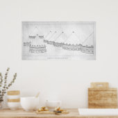 Wederopbouw van Etruscan tombs op Tarquinia Poster (Keuken)