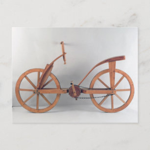 Wederopbouw van het ontwerp van da Vinci Briefkaart