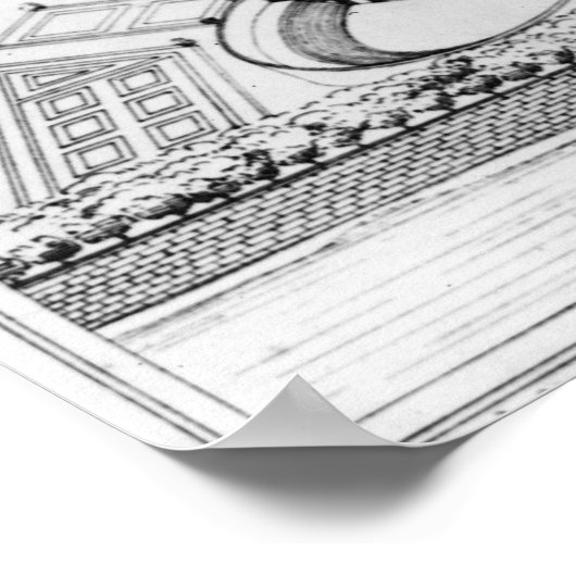 Wederopbouw van Theleme Abbey Poster (Hoek)