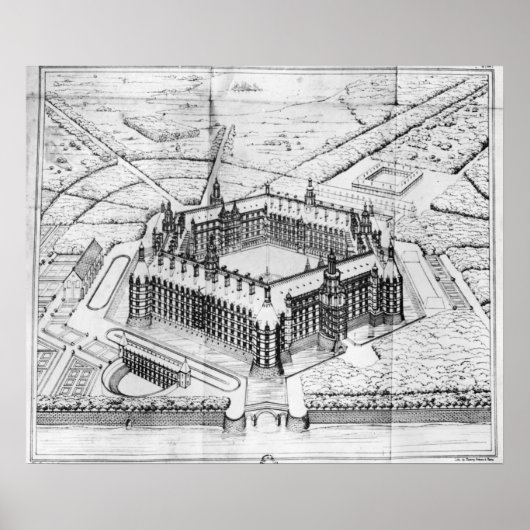 Wederopbouw van Theleme Abbey Poster (Voorkant)