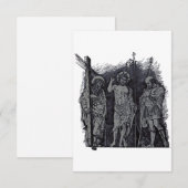 Wederopgestane Christus met Andreas en Longinus He Bedankkaart (Voorkant / Achterkant)