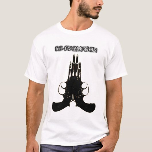 WEDEROPLOSSING groot pistool T-shirt (Voorkant)