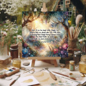 Wederopstanding Schrift Verse Woodland Pasen Feestdagenkaart