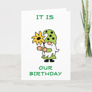 "WEDERZIJDSE BIRTHDAY" VAN DE KAART COOL GNOME