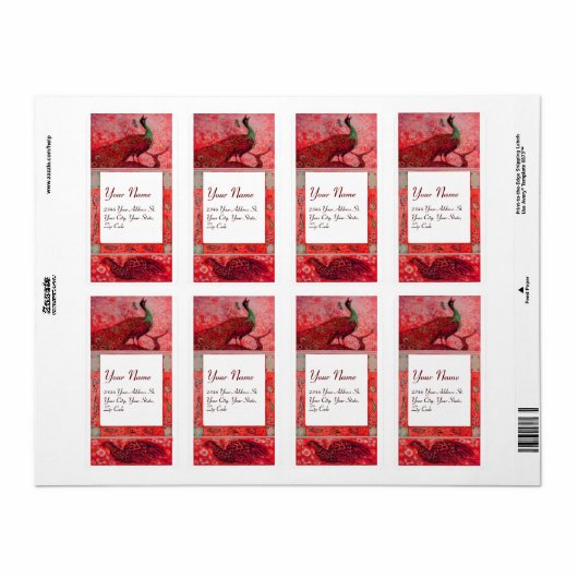 WEDERZIJDSE PREEKSEN, rood wit Etiket (Full Sheet)